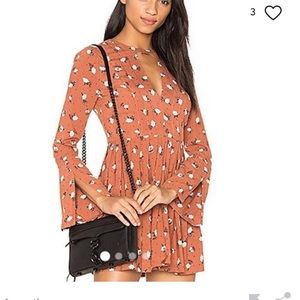 Free People Tegan Dress in Rust Orange